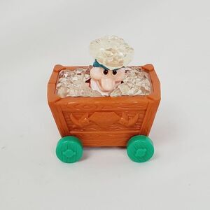 Vintage Disney Snow White Dwarf Diamond Mine Cart Toy Figure McDonalds